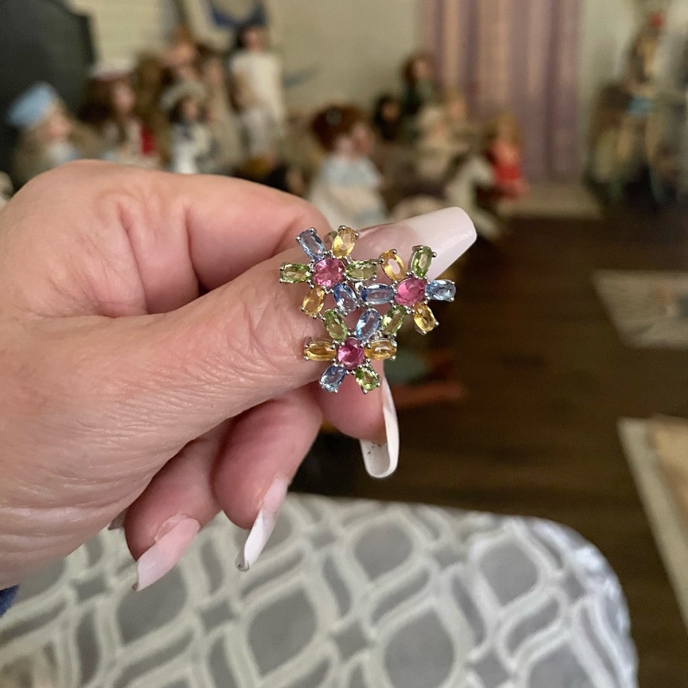 Multi Gemstone Ring - image 8